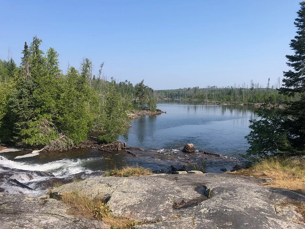 Boundary Waters Entry Permits - Breathtaking view over waterfalls in the BWCA