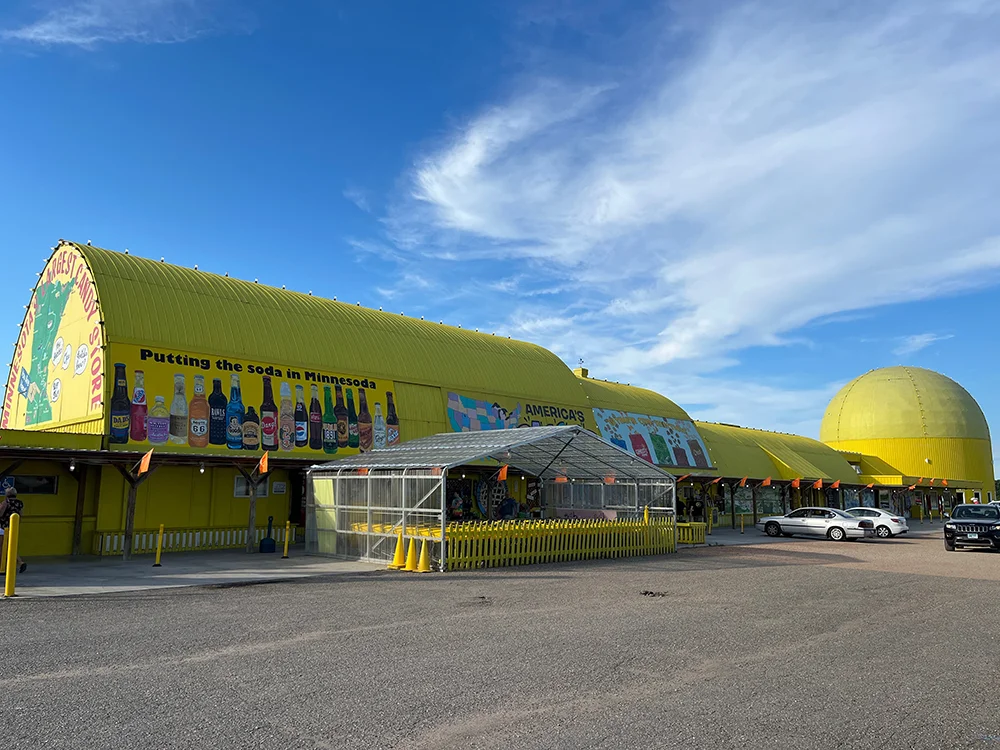 Minnesota's Largest Candy Store - View of the Big Yellow Barn