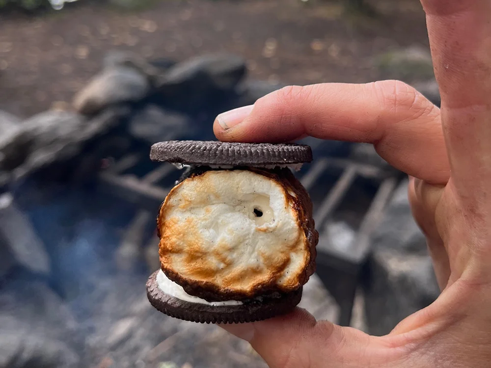 Perent Lake - S'mores with marshmallows and gluten-free oreos