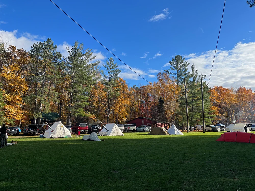 Winter Camping Symposium - Hot Tents set up at YMCA Camp Miller