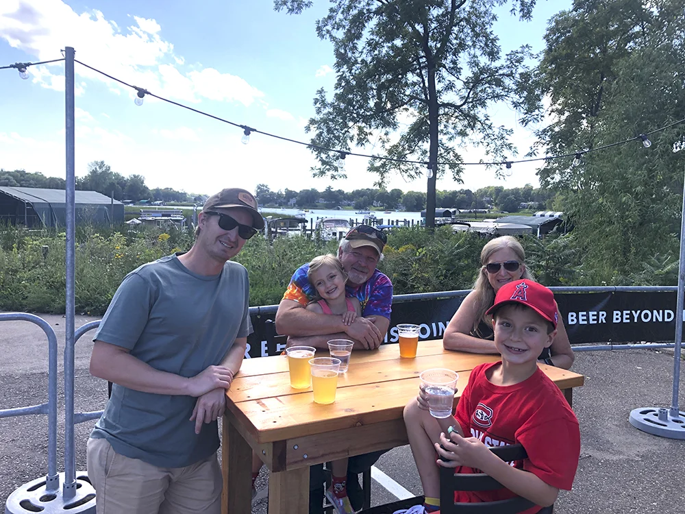 Top 15 breweries near Plymouth MN - Enjoying a beer at Back Channel Brewing